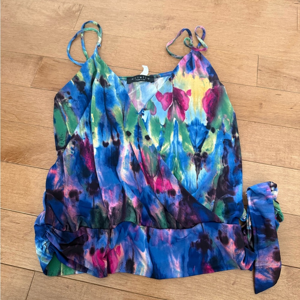 Ariella Multicolor Tie-Dye Tank Top